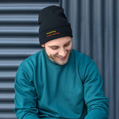 Statement-Beanie: easy peasy lemon squeezy